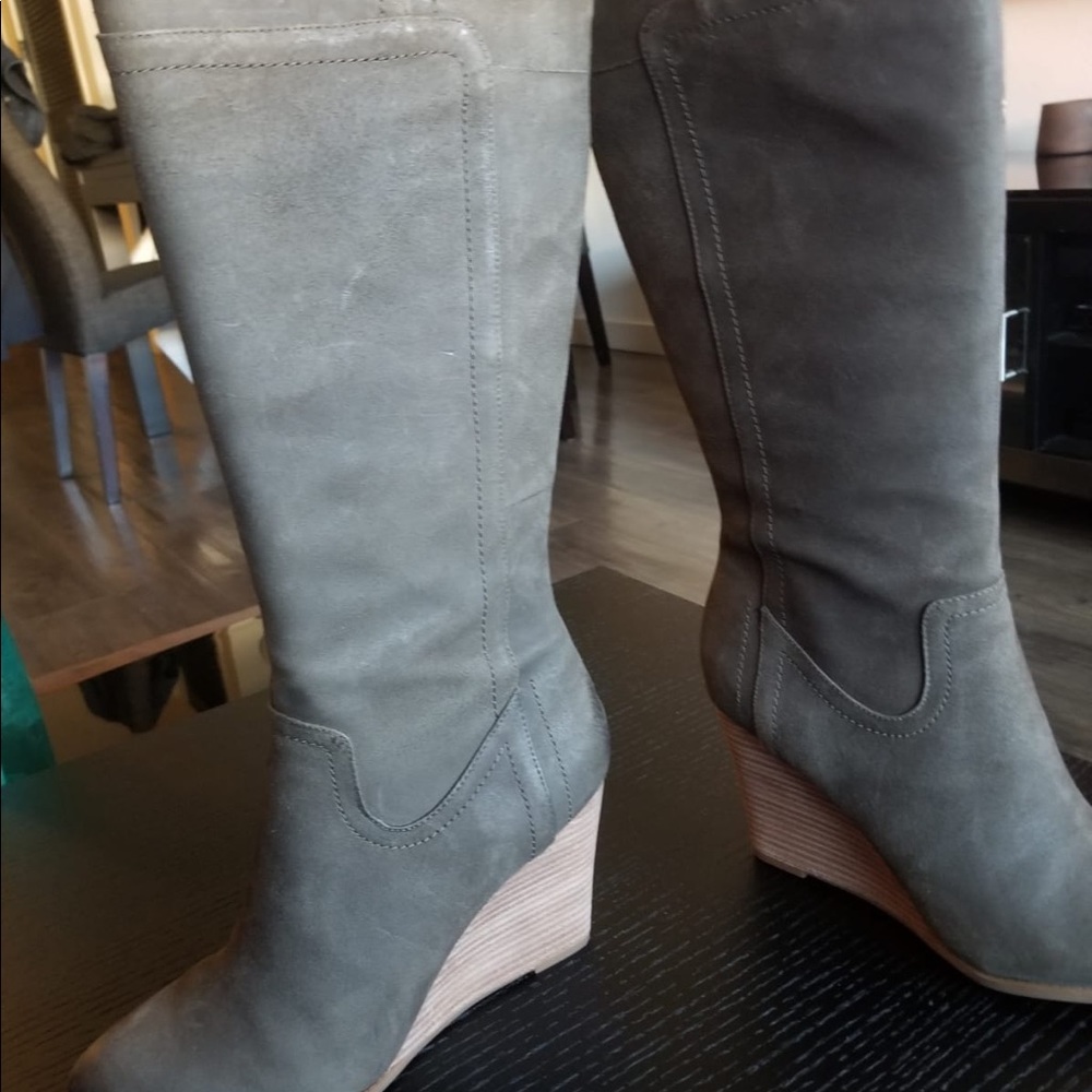 Green Franco Sarto Wedge heel Boots